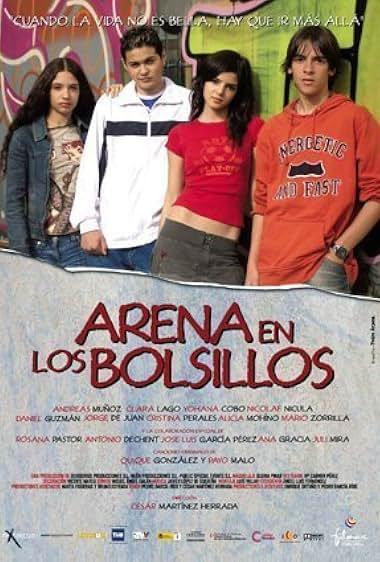 Cartel de Arena en los bolsillos